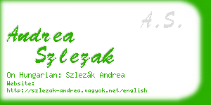 andrea szlezak business card